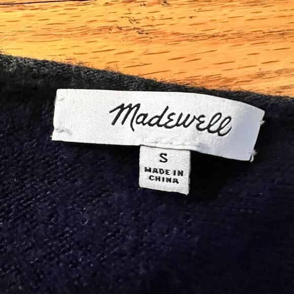 Madewell Sweater Womens Small Kimball Color Block Wool Alpaca Blend K5759 - Picture 7 of 8